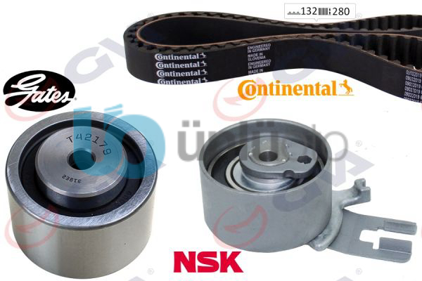 EKSANTRİK GERGİ KİTİ 132x280 VOLVO C30 C70 S60 S80 V70  XC60 XC70 XC90 2.4TDI 2