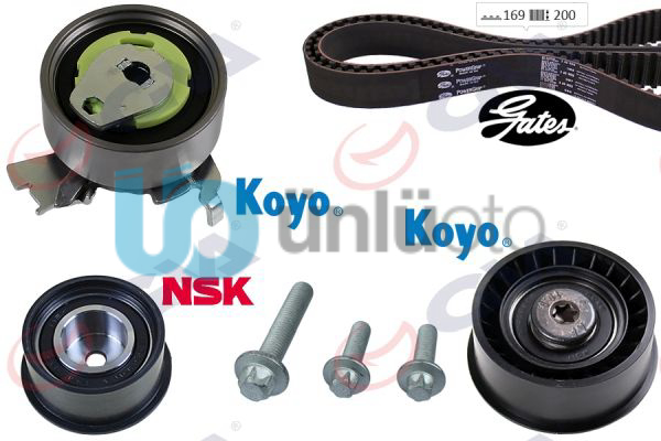EKSANTRİK GERGİ KİTİ 169x200 ASTRA F-CORSA B-VECTRA B 1.4i-1.6i-1.8i 16V X14XE-X