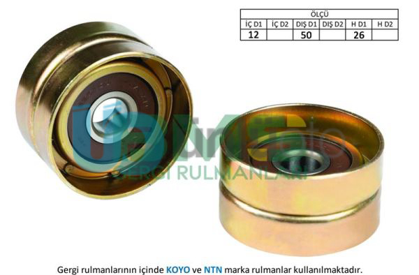EKSANTRİK GERGİ RULMANI ÇELİK COROLLA 1.3 92 