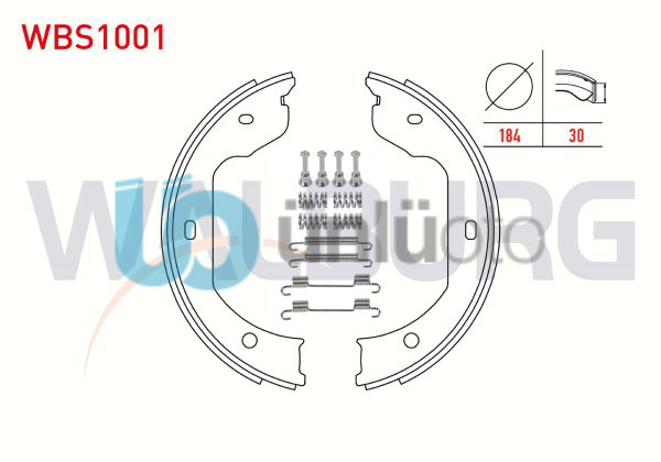 FREN PABUC BALATA ARKA AKSESUARLI BMW 5 SERISI 520 i 184X30 mm 2003-2010/5 SERIS