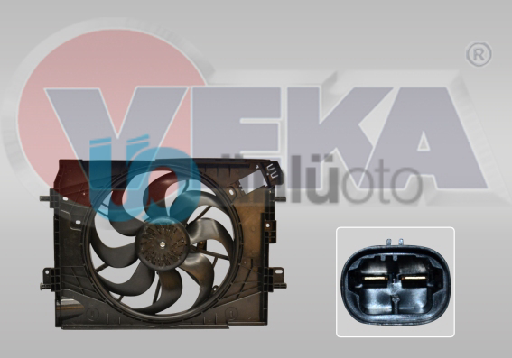 FAN MOTORU (SU+KLIMA) DAVLUMBAZLI TEKLI FAN RENAULT CLIO IV 1.5 DCi 2012- / DACI