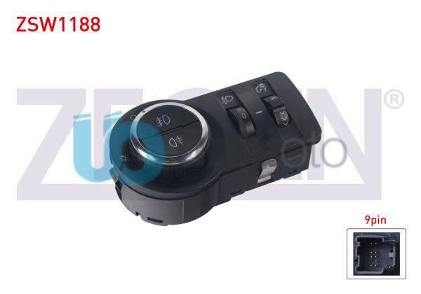FAR ANAHTARI KROM 9 PIN ON-ARKA SISLI- YUKSEKLIK AYARLI OPEL ASTRA J - INSIGNIA
