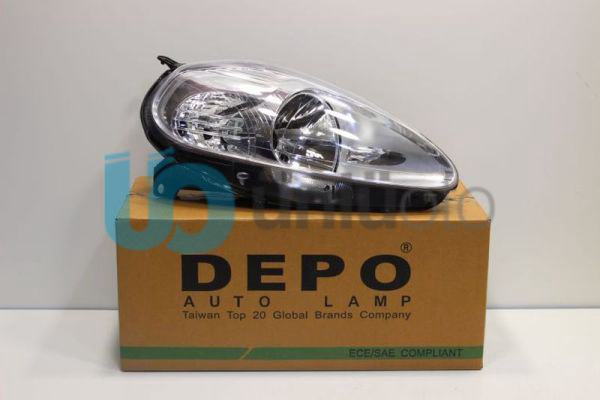 Fiat Grande Punto Sağ Ön Far Lambası (Sarı Fişli)