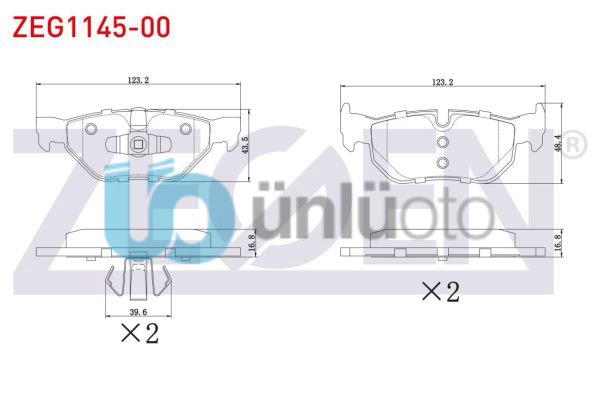 FREN BALATA ARKA BMW 1 SERISI (E81) 116 i 2004-2012/ 120 i 2004-2012/ 1 SERISI (