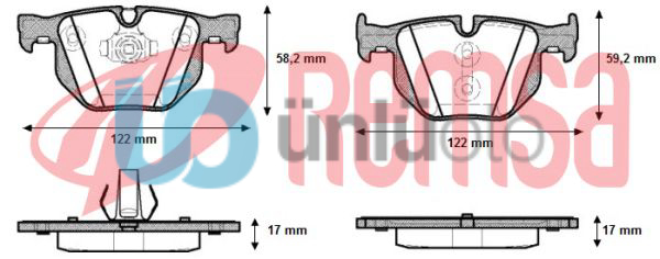 FREN BALATA ARKA BMW X5 (E70) 3.0 SI 2007-2012 / (E70) 3.0 D 2007-2012 / (E70) 4