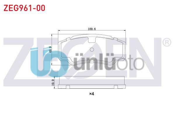 FREN BALATA ARKA FIAT DUCATO (244) 2.8 TDI 2002-2006/ DUCATO 2.3 JTD 2002-2006/