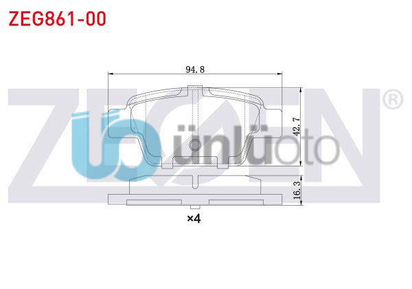 FREN BALATA ARKA FIAT LINEA 1.4 T-JET 2007-/ BRAVO II (198) 1.6 MJT 2006-/ STILO