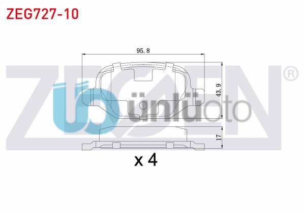 FREN BALATA ARKA FIAT LINEA 1.6 MJT 2007- / LINEA 1.4 T-JET 2007- / ALFA ROMEO 1