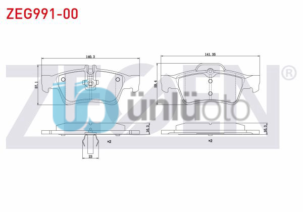 FREN BALATA ARKA MERCEDES E SERISI (W211) E 320 CDI 2002-2008/(W211) E 280 CDI 2