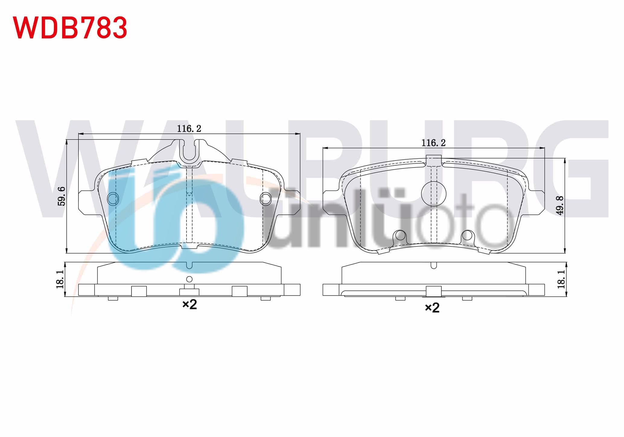 FREN BALATA ARKA MERCEDES M SERISI (W166) ML 250 CDI 2011-
