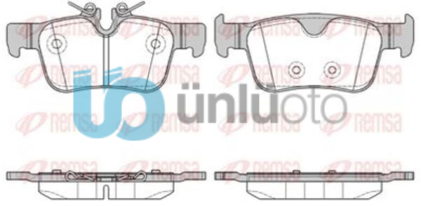 FREN BALATA ARKA VOLVO S90 II 2.0 D5 16.00mm 2016- / S90 II 2.0 D4 2016-