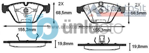 FREN BALATA ON BMW 3 SERISI (E90) 330 Xi 2005-2011/(E92) COUPE 330 D 2005-2011/5