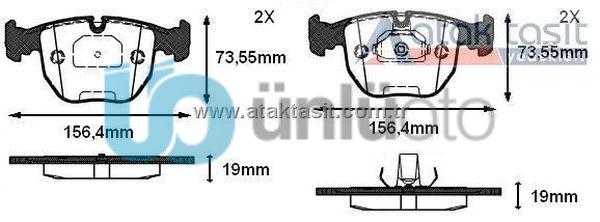 FREN BALATA ON BMW X5 (E53) 3.0 D 2000-2007/ (E53) 3.5 XD 2000-2007/ X5 (E53) 4.