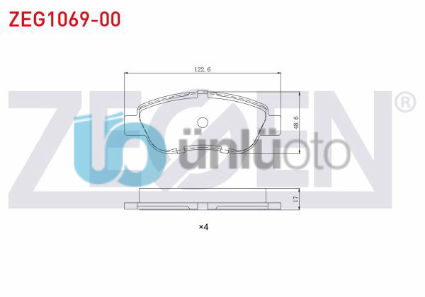 FREN BALATA ON FIAT ALBEA 1.2 2003-2005 / FIAT PALIO 1.2 2003-2005