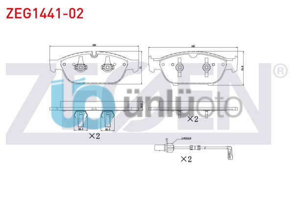 FREN BALATA ON FISLI AUDI A8 (4H_) 3.0 TDI 2009-/ 3.0 TFSI 2003-2010 / 4.2 TDI 2