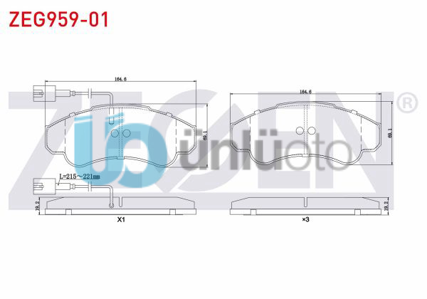 FREN BALATA ON FISLI FIAT DUCATO (244) 2.3 JTD 2002-2006 / DUCATO (244) 2.8 JTD