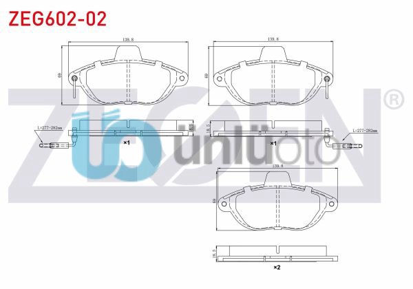 FREN BALATA ON FISLI FIAT SCUDO (220P) 1.9 D 1996-2006/ 2.0 JTD 1996-2006/ CITRO
