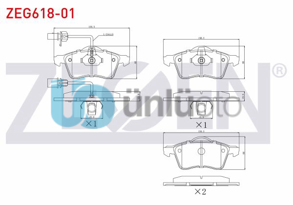 FREN BALATA ON FISLI VOLKSWAGEN TRANSPORTER IV (70XB,70XC,7DB,7DW) 2.5 TDI 1990-