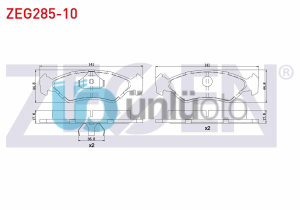 FREN BALATA ON FORD FIESTA III 1.1 1989-1995 / FIESTA III 1.4 1989-1995 / FIESTA