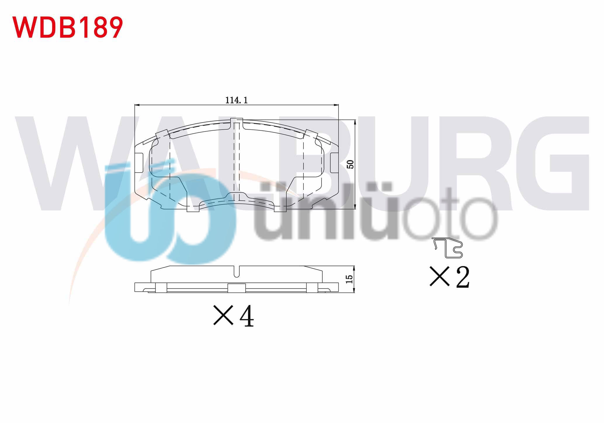 FREN BALATA ON IKAZLI DAIHATSU TERIOS 1.3 DX 97-05/TERIOS 1.3 DVVT, 1.5 05-/PROT