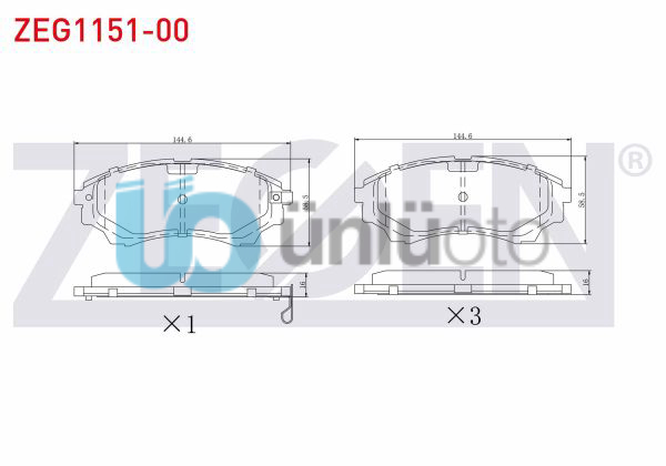 FREN BALATA ON IKAZLI FORD RANGER 2.5 TDCI 4X4 2002-2006 / RANGER 2.2 TDCI 2002-