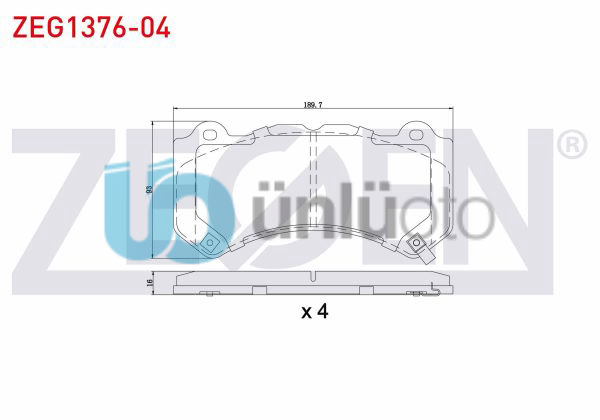 FREN BALATA ON IKAZLI JEEP GRAND CHEROKEE IV (WK,WK2) 3.0 CRD 2010-