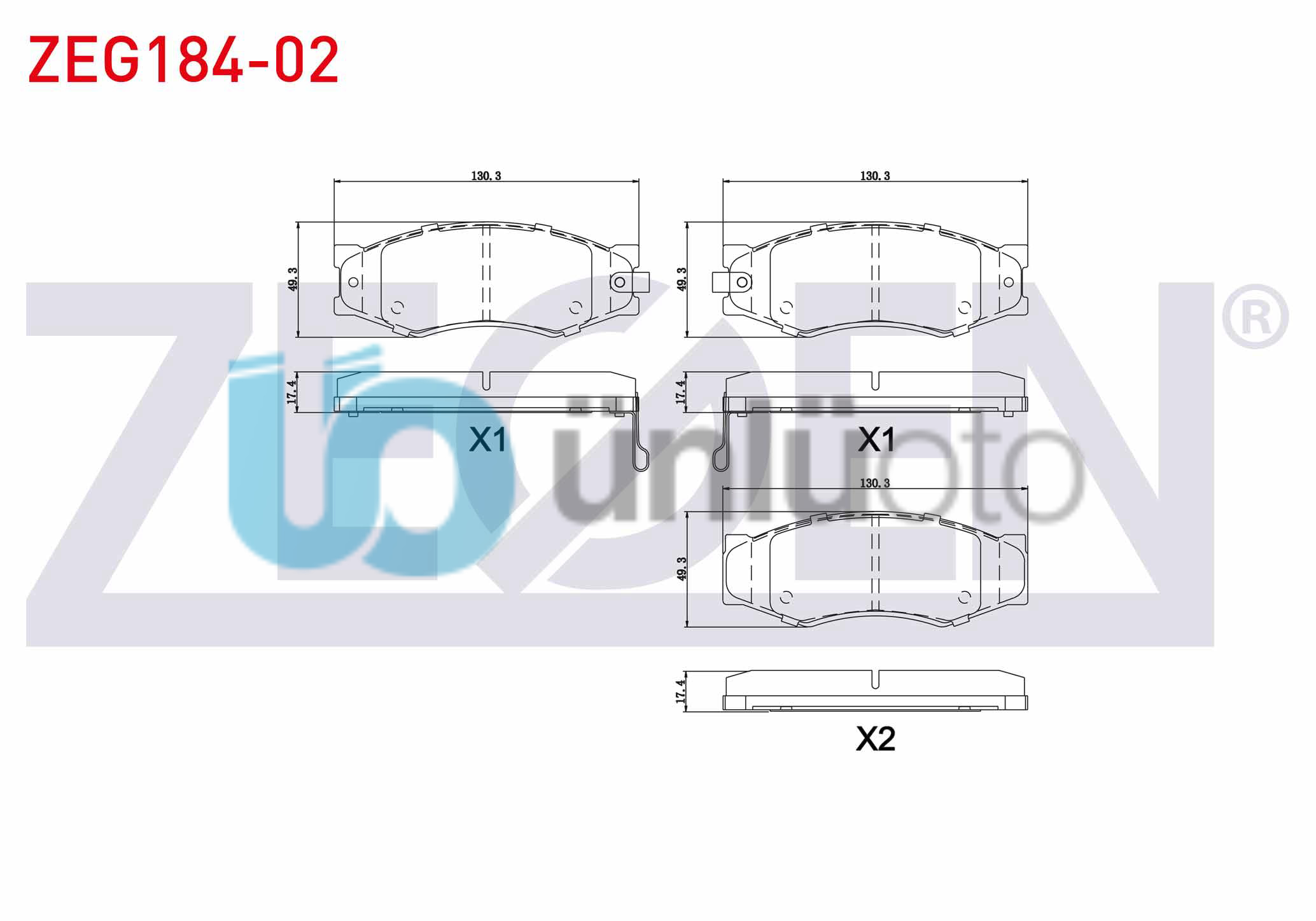 FREN BALATA ON IKAZLI NISSAN NAVARA (D22) 2.5 DCI 1997-2004 / PICK UP (D21) 2.5