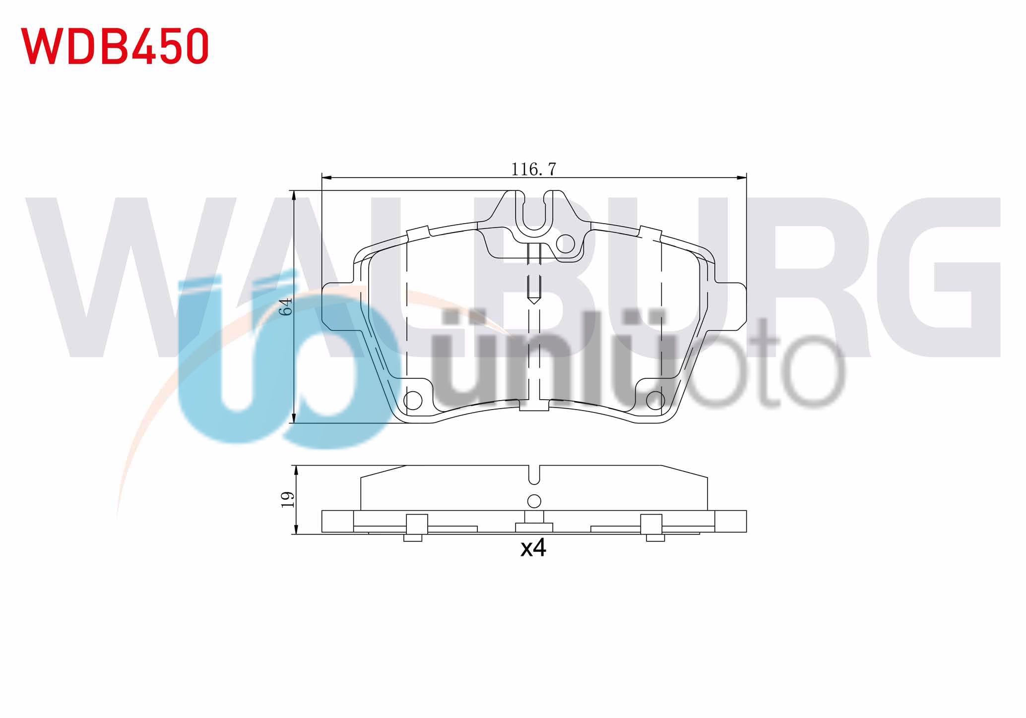 FREN BALATA ON MERCEDES A SERISI A 200 2004-2012/ A 150 2004-2012/ A 160 CDI 200