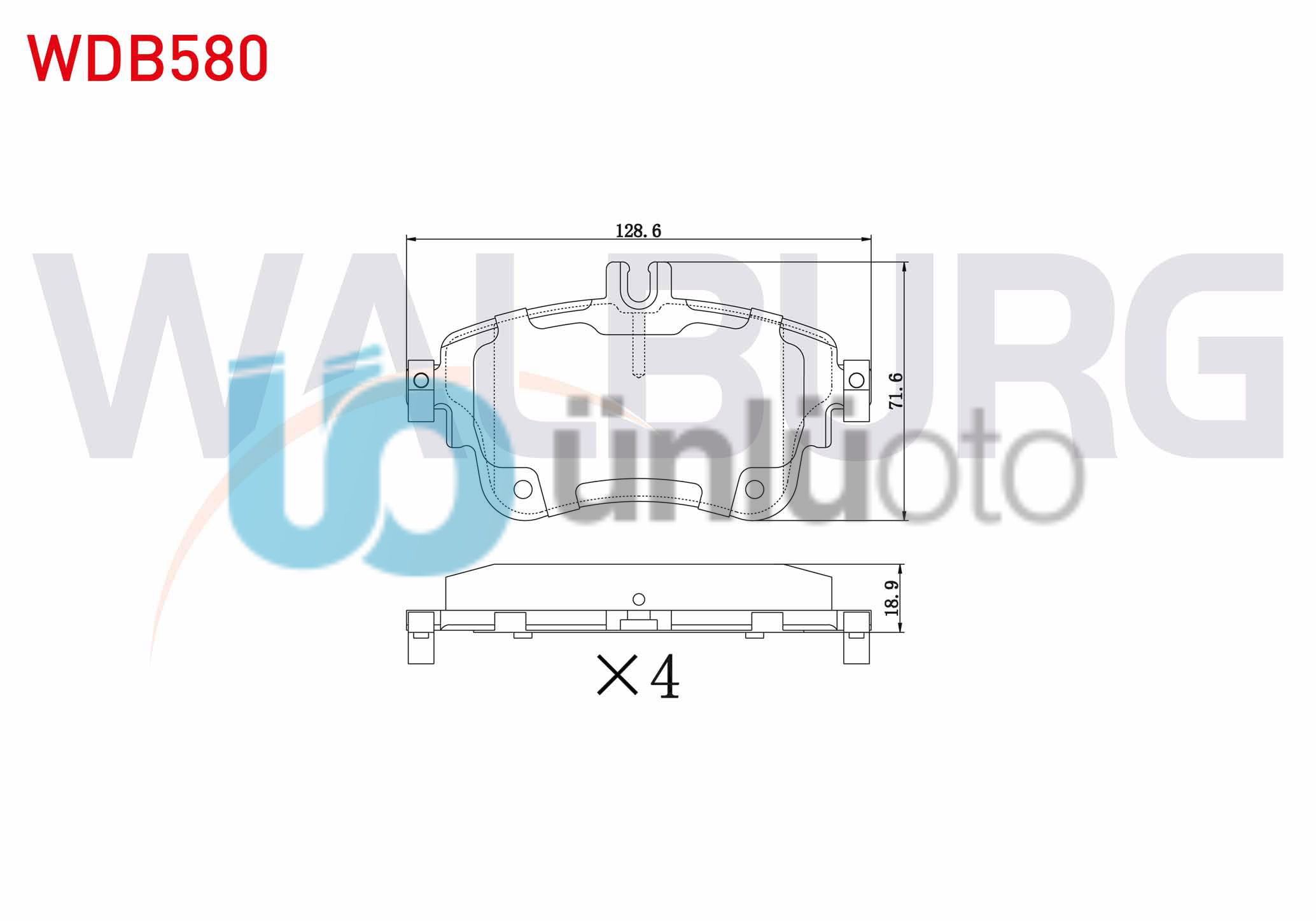 FREN BALATA ON MERCEDES A SERISI (W176) A 180 2012- / A 200 2012- / B SERISI (W2