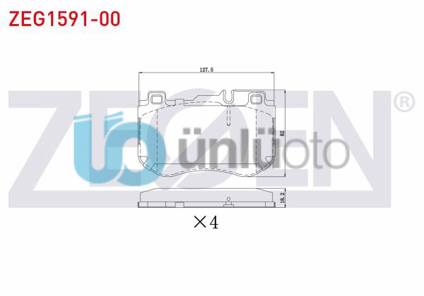 FREN BALATA ON MERCEDES C SERISI (W205) C 200 BlueTEC 2014-