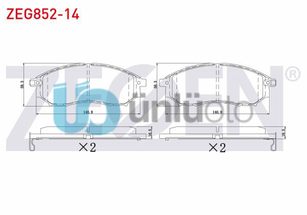 FREN BALATA ON NISSAN PATHFINDER (R51) 2.5 DCI 4WD 2005- / MURANO (Z50) 3.5i V6