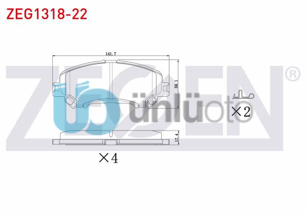 FREN BALATA ON NISSAN QASHQAI 2014- / X-TRAIL 2013-/ RENAULT KADJAR 2015- / MEGA