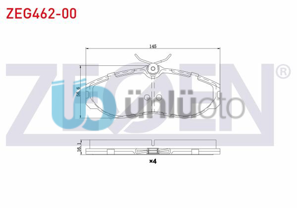 FREN BALATA ON NISSAN TERRANO II (R20) 2.4i 1993-2007 / TERRANO II (R20) 2.7 TDI