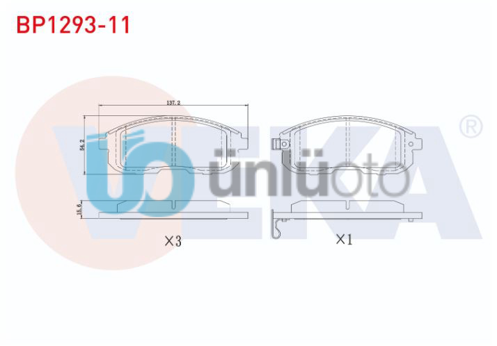 FREN BALATA ON OPEL VECTRA B 1.6i 1995-2003 / VECTRA B 1.8i 16v 1995-2003 / VECT
