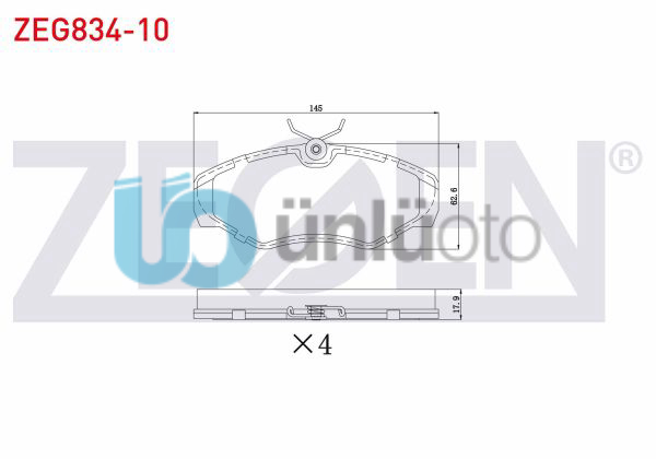 FREN BALATA ON RENAULT TRAFIC II 1.9 DCI - 2.0 DCI 2001-2014/ OPEL VIVARO (J7) 1