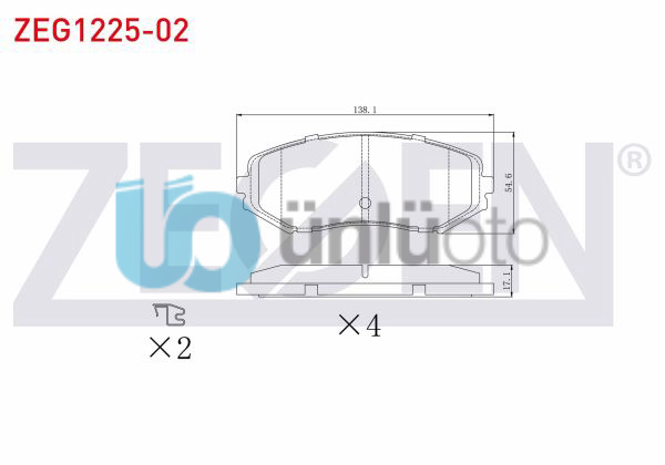FREN BALATA ON SUZUKI GRAND VITARA II (JT) 1.6 VVT-I 2005- / GRAND VITARA II (JT