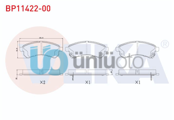 FREN BALATA ON TATA VISTA 1.3 CRDI 2011-