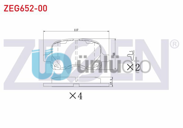 FREN BALATA ON TOYOTA COROLLA (_E11_) 1.4i 1997-2002 / COROLLA (_E11_) 1.6i 1997