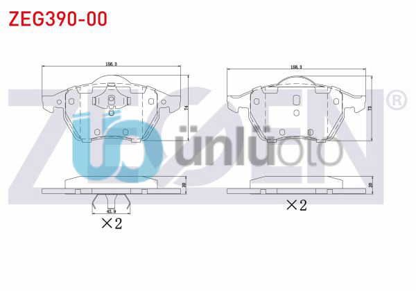 FREN BALATA ON VOLKSWAGEN SHARAN (7M8,7M9,7M6) 1.8 T 1995-2010 / SHARAN (7M8,7M9