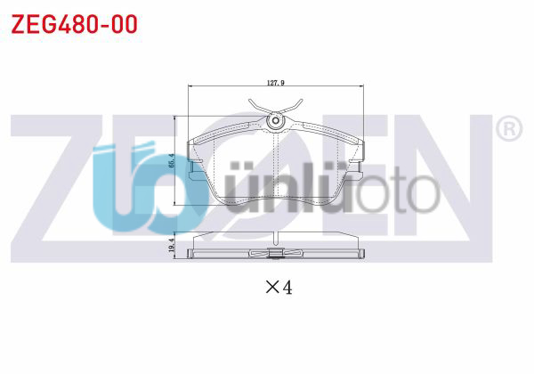 FREN BALATA ON VOLKSWAGEN TRANSPORTER IV (70XB,70XC,7DB,7DW) 1.9 D 1990-2003 / T