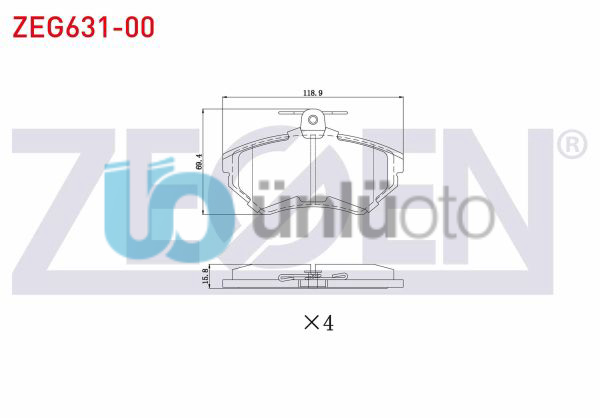 FREN BALATA ON VW GOLF IV 1.8 1997-2005/ GOLF III 1.6i 1991-1999/ GOLF III 1.4i
