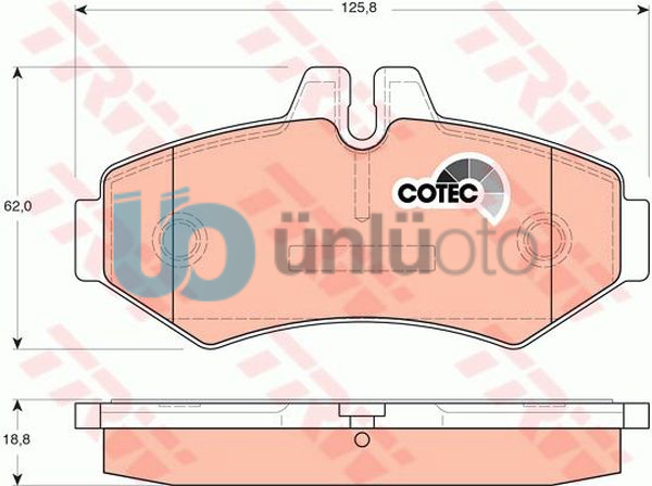 FREN BALATASI ARKA MERCEDES W463 B901B904 . VW LT 28-35-46