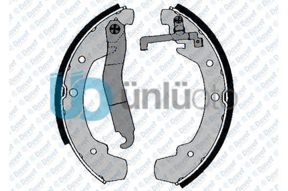 FREN BALATASI ARKA PABUCLU VECTRA A 88-95 VECTRA B 95-03 OMEGA 91-97 ASTRA F 91-