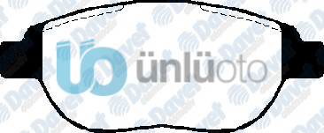 FREN BALATASI ON CIFT FISLI WVA 23600 PEUGEOT P307 1.6 LINEA 1.4 T-JET 16V 07-