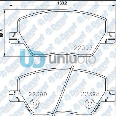 FREN BALATASI ON WVA 22397-22398-22398 EGEA 1.3-1.4-1.6-1.6D 15-