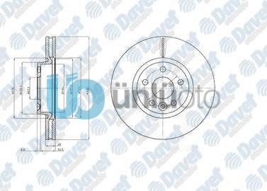 FREN DISKI ON S-MAX 09 06 MONDEO III 0007 IV 07 GALAXY III 06 / S60 10 S80