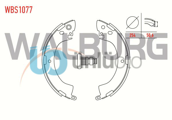 FREN PABUC BALATA ARKA MITSUBISHI L 200 (K7T,K6T) 2.5 D 254X50,6 mm 1996-2007/MI