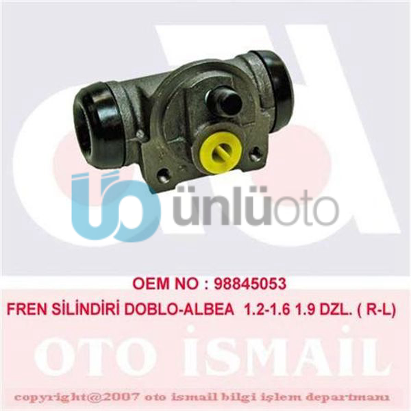 FREN SİLİNDİRİ DOBLO 1.2-1.6-1.9D-1.9JTD 03-02 20.64mm
