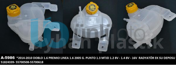 GENLEŞME KAVANOZU KAPAKLI FIAT GRANDE PUNTO 05 LİNEA 09 DOBLO 09 1.3D MJET 1.