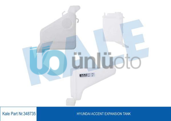 RADYATOR YEDEK SU DEPOSU HYUNDAI ACCENT 2000-2005 (KAPAKSIZ) GENLESME TANKI
